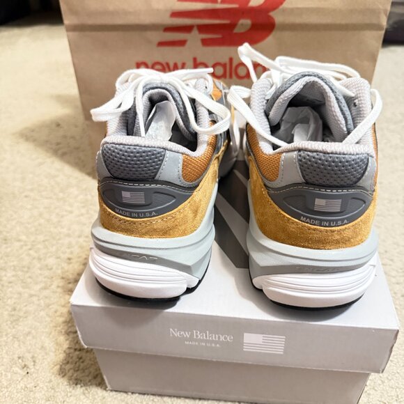 $399 Authentic NEW BALANCE U990TN6 Made in USA Men\'s Mustard Trainers Sz.10.5 main image 9
